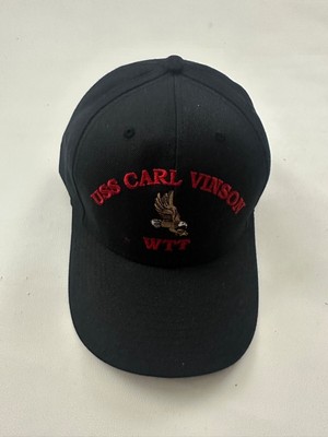 The Corps USS Carl Vinson WTT Logo Black Baseball Cap Hat One Size