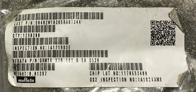 muRata GRM Ceramic Capacitor Quantity 1.2 Million Part: GRM 36 X7R 103 K 50 D520