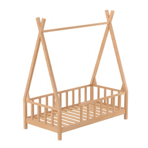 Wooden Kids Treehouse Bed Frame Childrens Toddlers Floor Bed Frame Low Bedstead - Picture 4 of 12