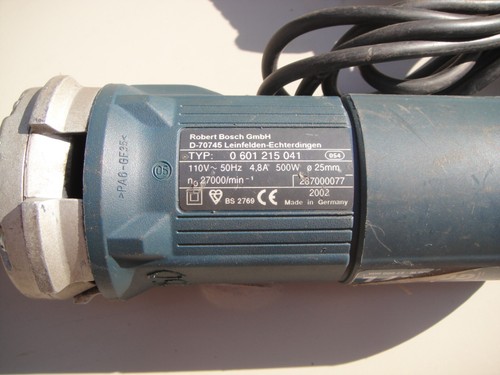 BOSCH DIE GRINDER ( MODEL: GGS 27L)(110VOLT,4.8A, 500 WATT) - Picture 3 of 4