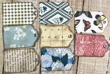 gift tags junk journal tags scrapbook card making set of 8 tags
