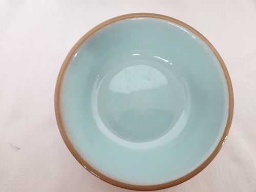 Vintage TST Chateau Buffet USA Cereal Soup Bowl Mint Green And Cinnamon Brown - Picture 2 of 3