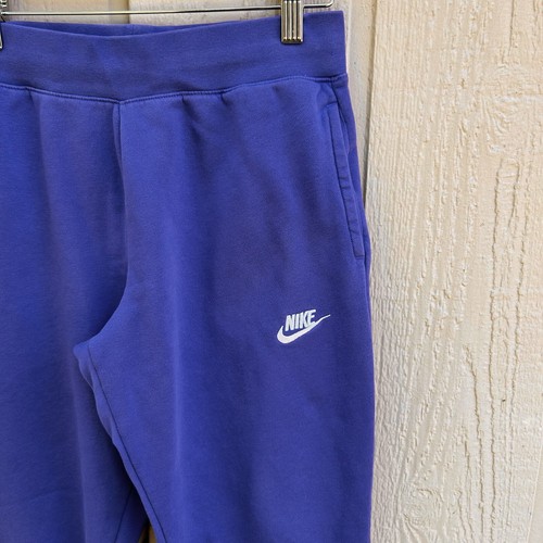 Nike Sportswear Kids Girls Club Fleece Jogger Pants Tapered Sz Large Purple Blue - Picture 6 of 9