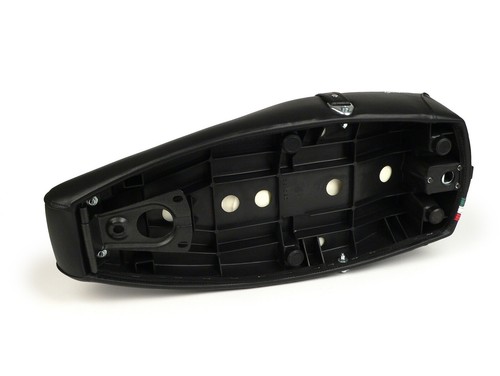 Vespa PX / LML 2T Sedile EFL Style 125 150 200 Dual Made In Italy Nero Tricolore - Foto 6 di 7