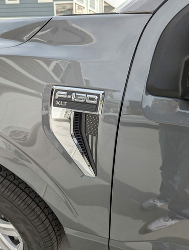 2021-2025 Ford F150 Fender Grille American Flag Vinyl Decals F-150 - Pair - Picture 4 of 5