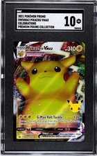 2021 Pokemon Black Star Promos SWSH062 Pikachu VMAX SGC 10 GM POP 15
