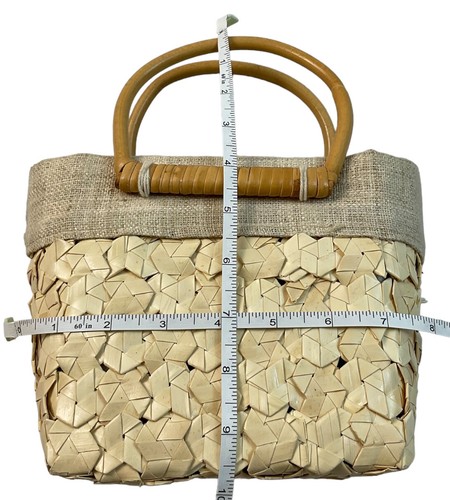 WOMEN Sandals Beige Macrame slippers Cotton knot Trassel Strap withPurse SIZE 8. - Picture 20 of 22