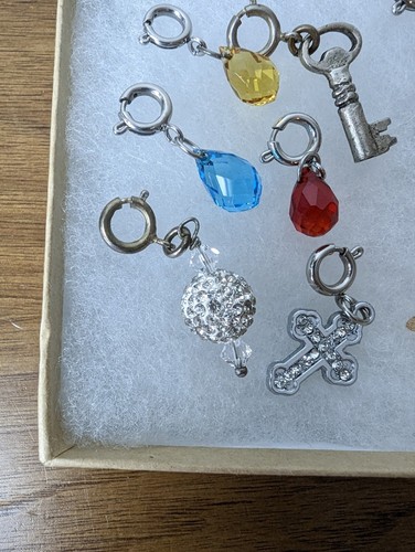 Lot Of 8 jBloom Charms Various, Cross, Heart, Jewels, Starfish, Key - Picture 2 of 5