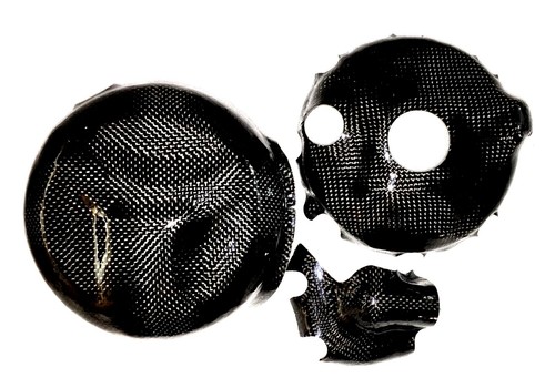 HONDA VTR1000 FIRESTORM SC36 3x CARBON LIMADECKEL KUPPLUNGSDECKEL WASSERPUMPE - Bild 1 von 2