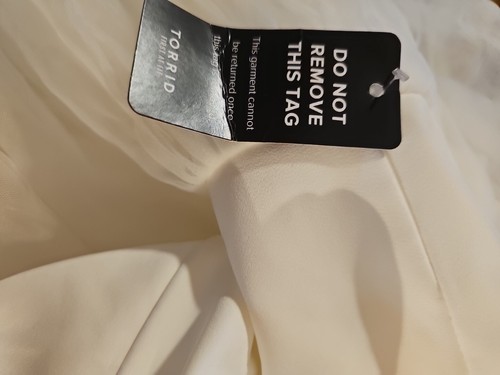 NWT Torrid SIZE 24W Ivory Ball Gown Tulle Skirt Off Shoulder - Picture 7 of 8