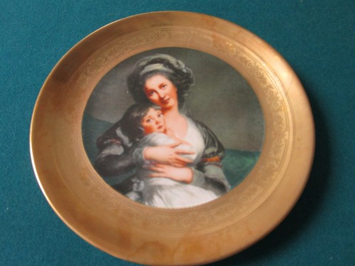 50er Jahre Winterling Kirchenlamitz SCHWER verkrustete Goldplatten Gemälde -wählen Sie eine- - Bild 19 von 23