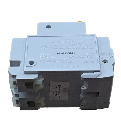 Crabtree Polestar RCBO 32 Amp 30mA Typ C 10kA Leitungsschutzschalter RCD Trip 32A - Bild 3 von 9