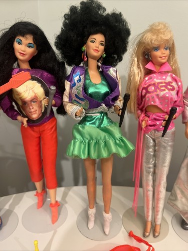 Barbie & the Rockers 1985 lotto 6 bambole accessori vestiti Becky, Dana, Barbie - Foto 4 di 21