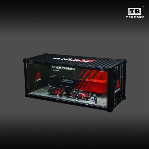 Lote de estacionamiento contenedor diorama modelo apto para vitrina de coche modelo diecast 1/64 - Imagen 24 de 41