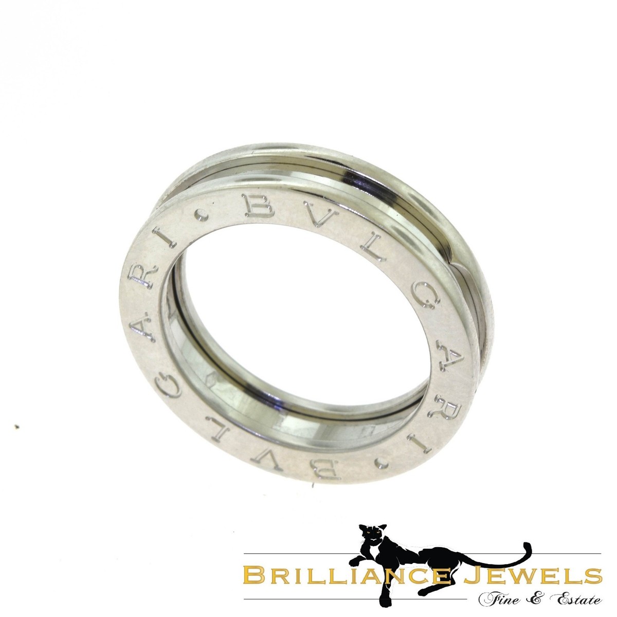 BVLGARI BULGARI B.zero1 One - Band White Gold Ring, Size 54