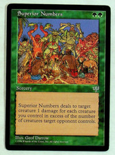 Superior Numbers - Mirage - 1996 - Magic the Gathering