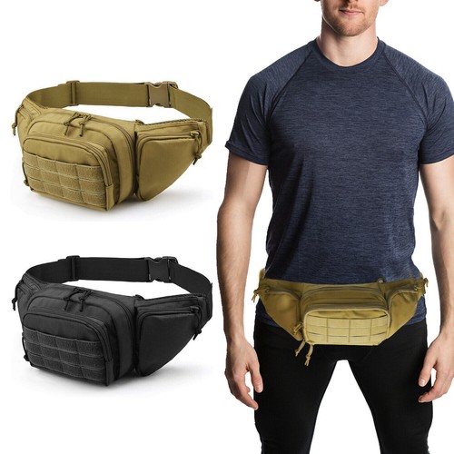 Concealed Carry Fanny Pack Holster Tactical Military Pistol Waist Pouch Gun Bag - Picture 2 of 12