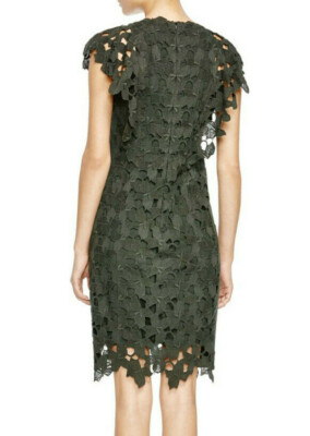knee length dresses for ladies Lace Flutter Sleeve Dress  Elie Tahari
