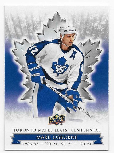 2017 UPPER DECK MAPLE LEAFS CENTENNIAL BASE Hockey (#1-100) U-Pick From List - Picture 87 of 101
