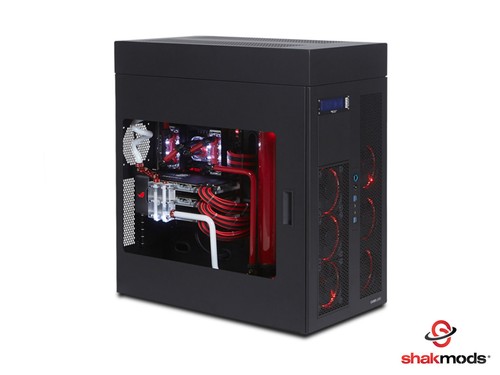 6+2 pin Pcie Red Hand Sleeved Extension Cable 45cm + 2 Free cable Combs Shakmods - Picture 6 of 7