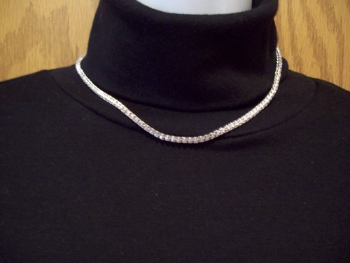 Vintage 925 Cubic Zirconia Necklace