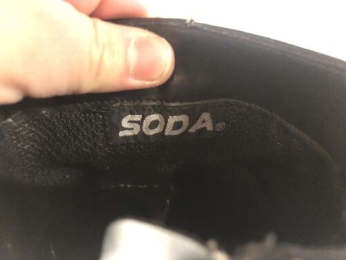 Botas de plataforma de cuero con hebilla vintage Soda Y2K para mujer 8,5 - Imagen 10 de 12