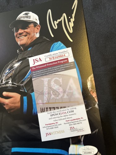 Ron Rivera Carolina Panthers NFC Champs Coach Signed Auto 8x10 Photo ~ JSA COA - Picture 3 of 5
