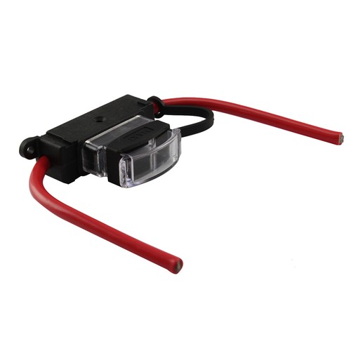 Narva Audio In-Line Maxi Blade Fuse Holder With Transparent Cover - 80 Amp - Picture 5 of 10