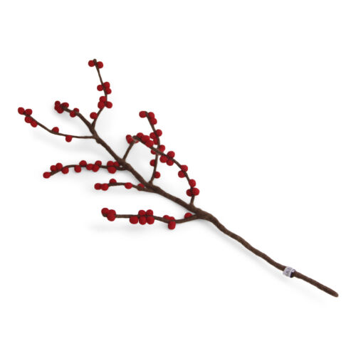 Gry Sif: große Zweige Filz Beeren/Blättern/Baumwolle/Apfelblüten/Forsythie - Bild 11 von 17
