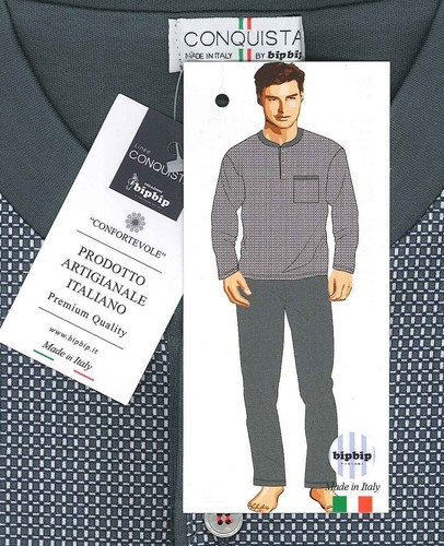 PIGIAMA CALIBRATO UOMO FANTASIA SERAFINO TERMO COTONE LOGO BIP BIP ART. 7214 - Picture 4 of 4