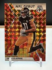 2020 Mosaic Chase Claypool NFL Debut Rookie Orange Reactive Prizm #278 Steelers