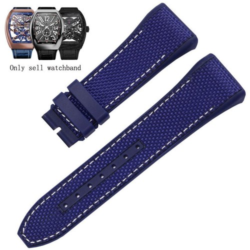 28mm Folding Buckle Watchband For Franck Muller V45 Series Watch Repair Strap - Picture 26 of 47