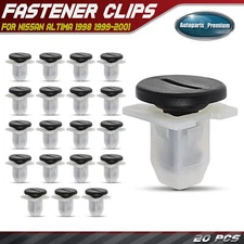 20Pcs 15 mm Nylon Rear Bumper Moulding Grommet Clips Fasteners for Nissan Altima