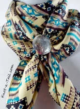 Wild Rag, Aztec design, Cowboy Wild Rag, Cowboy Scarf, Bandana, 34", Southwest