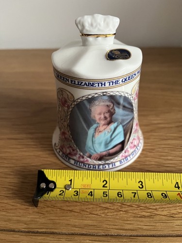 Aynsley Bone China Royal Commemorative Bell The Queen Mother 100th Birthday - Picture 13 of 13