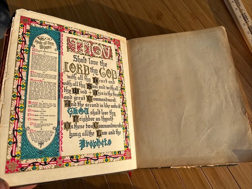 Holy Bible Holman Masonic 1937 Reference Dictionary Index, Full Color Plates, HC - Picture 10 of 24