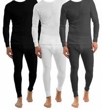 Mens Thermal Long Johns Top Bottom Underwear Trousers T Shirt Set S M L XL XXL