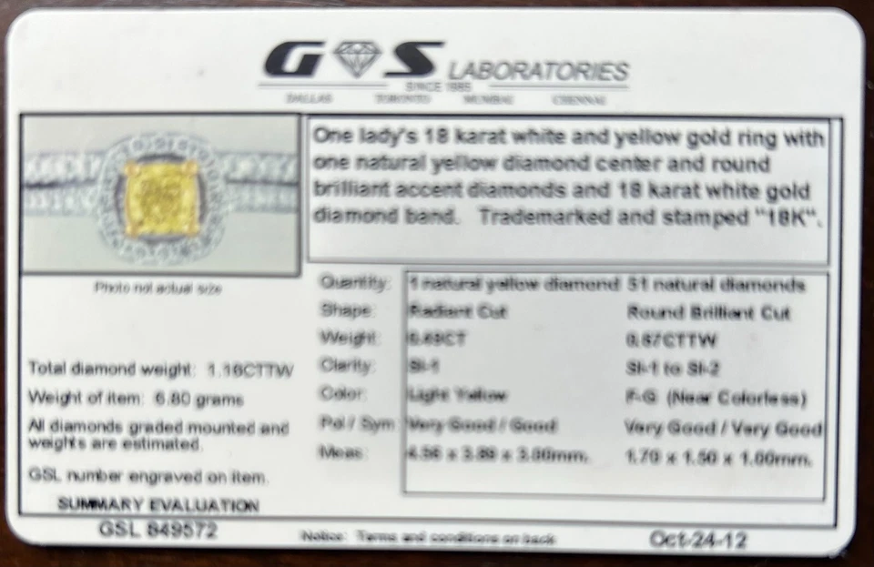 White Gold Fancy 51 Diamonds Engagement Ring -18k Cushion 1.16 CTTW. Buy Now! - Image 2 of 4