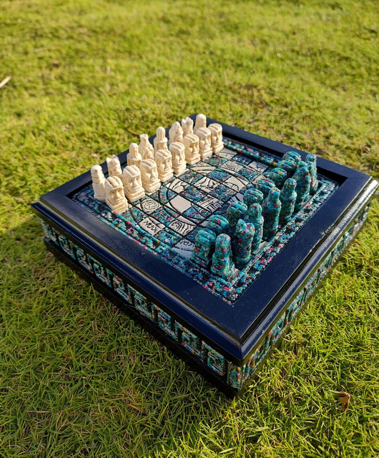 Aztec Chess Set 12.5 X 12.5 Inspired by the -  Hong Kong