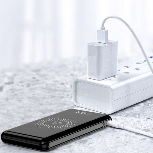 Power Bank 900000mAh Qi Wireless External Battery Charger Portable Fast Charging - Picture 18 of 21