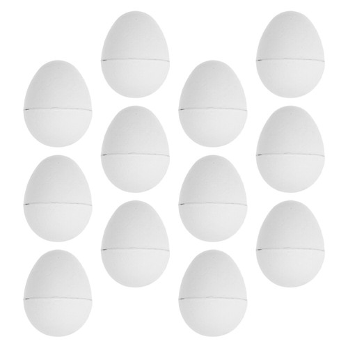 12pcs Unfinished Easter Eggs Can Be Opened Empty Blank Eggs For Diy Projects - Picture 7 of 12