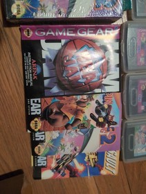 Lot Of 20 SEGA Game Gear Games Collection Boxes Manuals Car Charger
