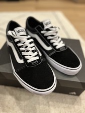 VANS Men's Ward Low Top Sneaker Black/White/Gum, Size 12