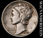 1945-S Mercury Dime- Silver- Scarce Better Date- No Reserve #L5397