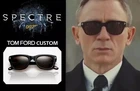 Tom Ford Snowdon TF0237 05B James Bond Spectre Black / Grey Grad Sunglasses 52mm