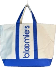 Bloomingdale’s Bloomie’s Mini Canvas Tote Bag Blue/Natural