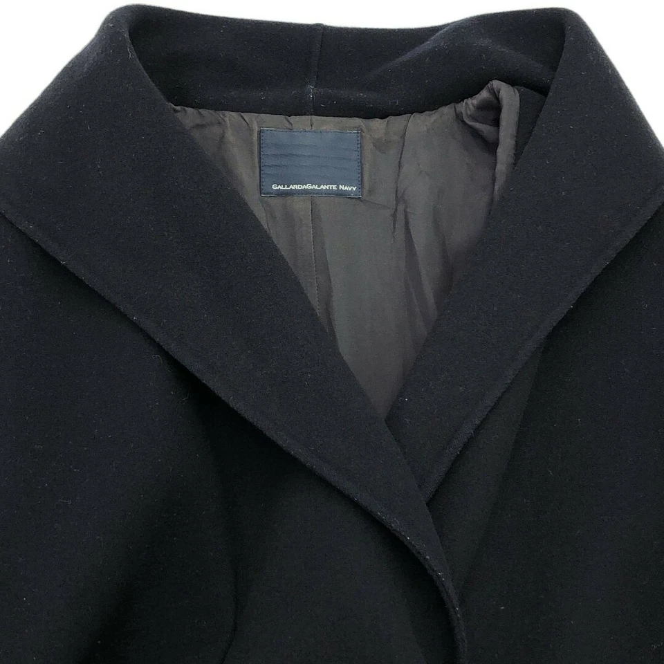 GALLARDAGALANTE NAVY GALLARDA GALANTE River Shawl Coat Used MESC-0 - Image 4 of 4