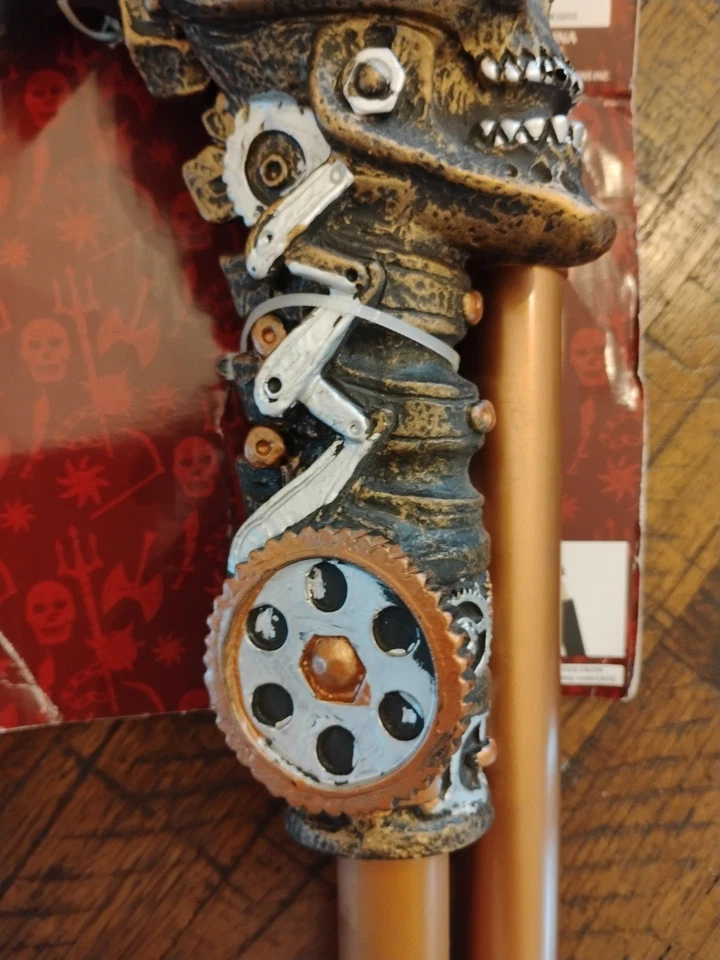 DISFRACES STEAMPUNK BASTÓN/CRÁNEO/CALIFORNIA/COSPLAY/PLÁSTICO/HALLOWEEN  Foto 3 de 4