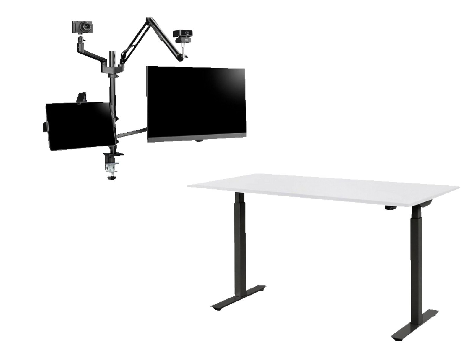 WRK21, 140 x 80 см, Базовый 2-х моторный Bosch, Weiß/Schwarz, höhenverstellbarer