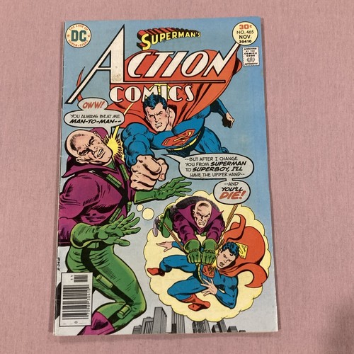 Action Comics #464 #465 Superman vs Lex Luthor, w Batman & Flash 1976 Bronze DC - Picture 8 of 12